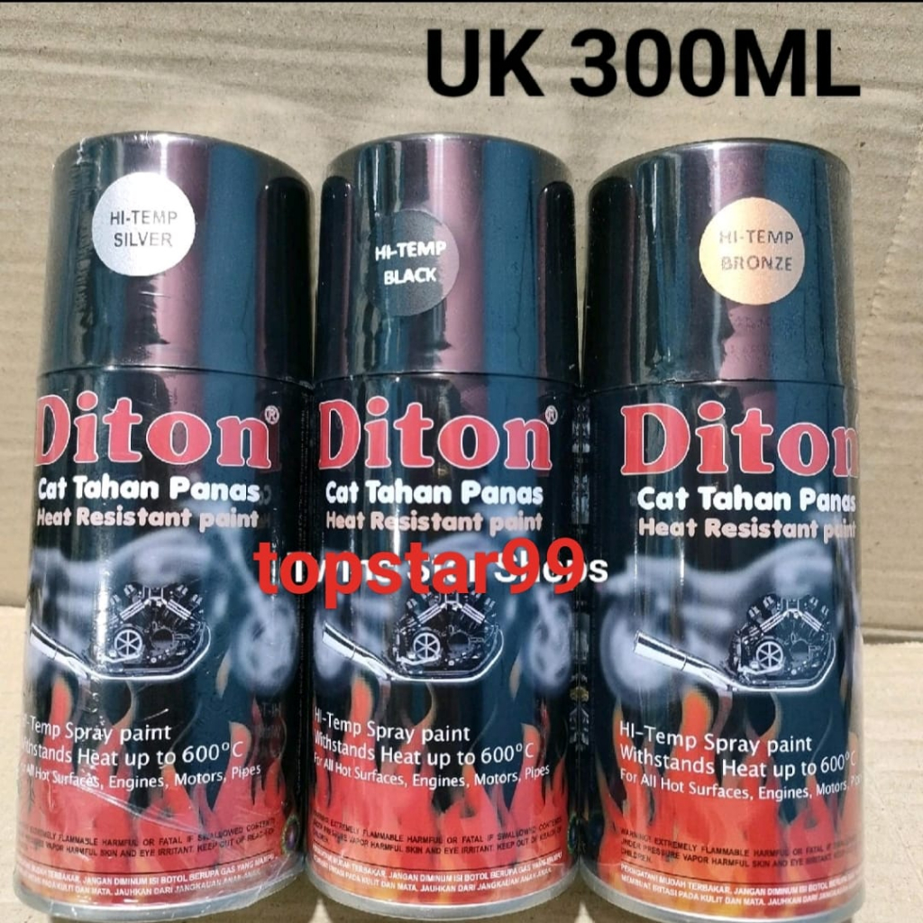 Jual Pilok Pilox Cat Diton Anti Panas Hitam Silver Bronze Hi Temp Black Silver Bronze Cat Tahan