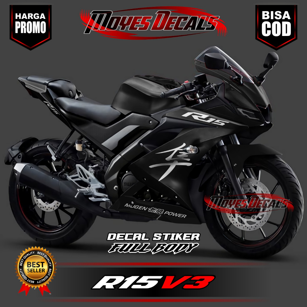 Jual DECAL FULLBODY STIKER MOTOR YAMAHA R15 V3 DESIGN POLOS | Shopee ...