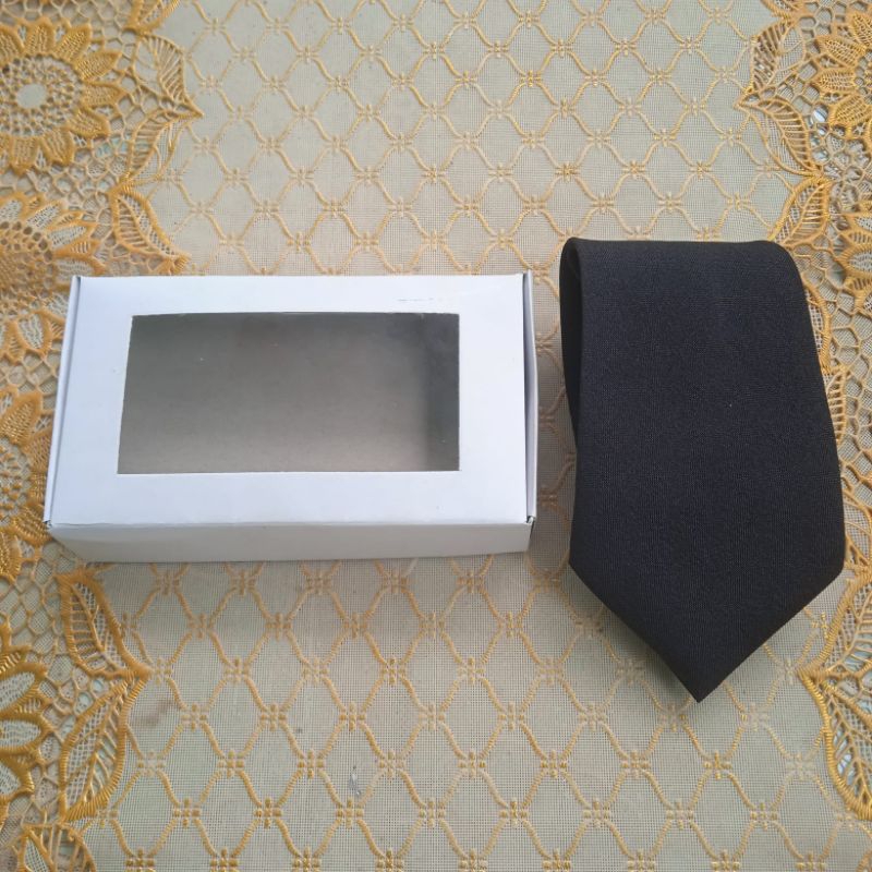 Jual Dasi Hitam Ospek FREE BOX - Dasi Panjang Formal Kantor Kerja ...