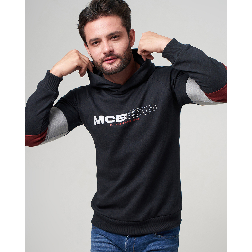 Jual MCB Hoodie Jumper Pria Sporty Exdus Black Sea 770105302053