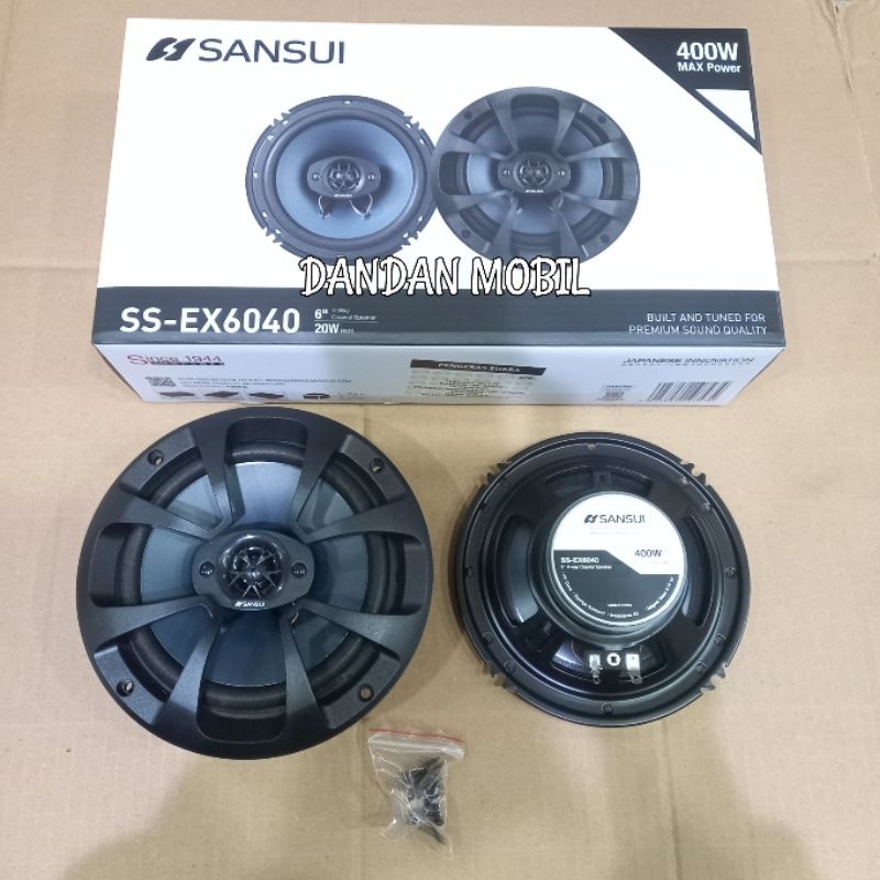Jual Speaker Coaxial 6 Inch Sansui SSEX6040 / Speaker Mobil 4Way