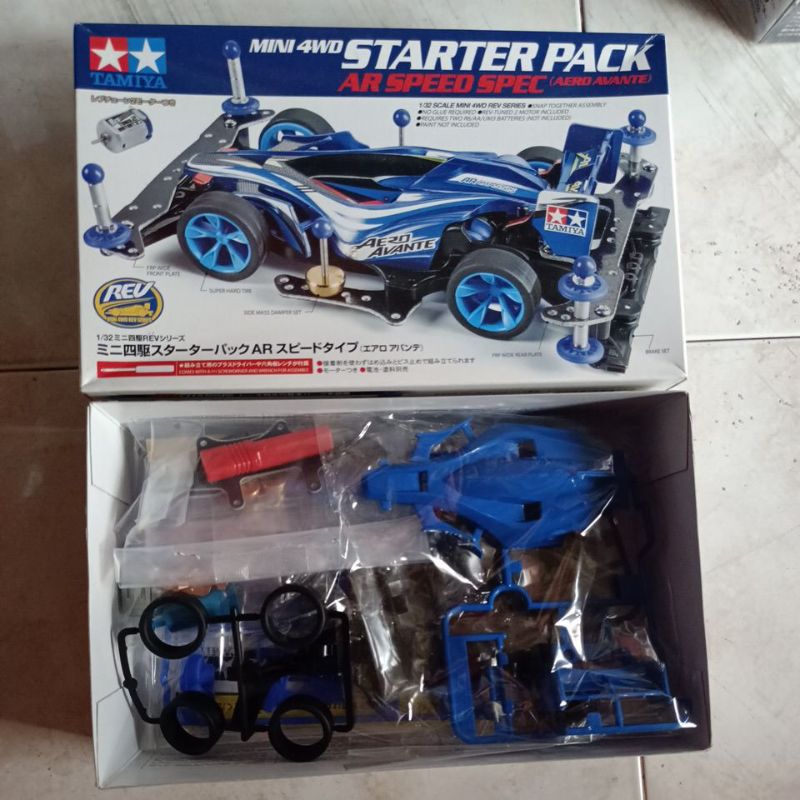 Jual TAMIYA 18706 MINI4WD STARTER PACK AR SPEED SPEC AERO AVANTE AR CHASSIS