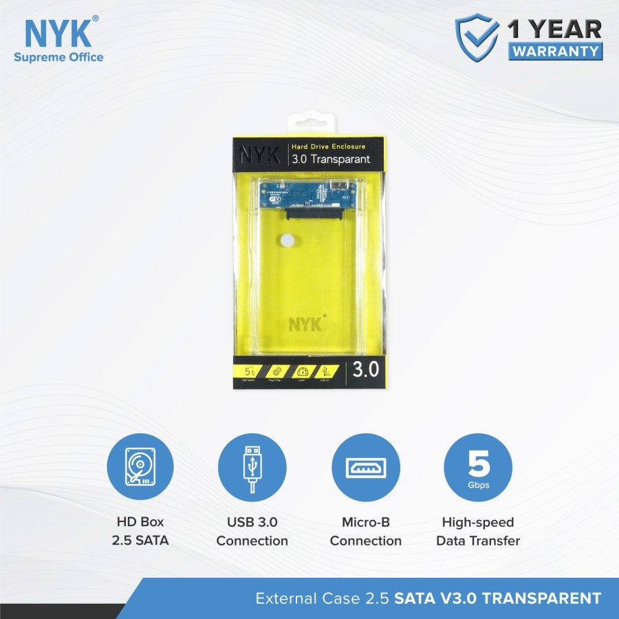 Jual Casing Hdd Hardisk Eksternal Usb Transparan Nyk Enclosure