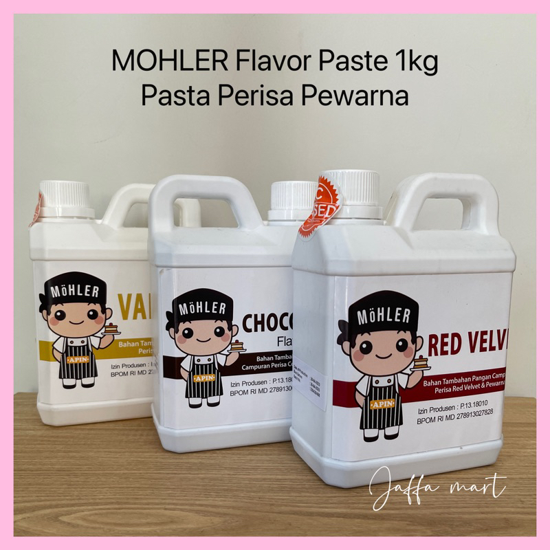 Jual ️JAFFA MART ️MOHLER Pasta Perisa Pewarna 1kg - ANEKA MACAM RASA ...