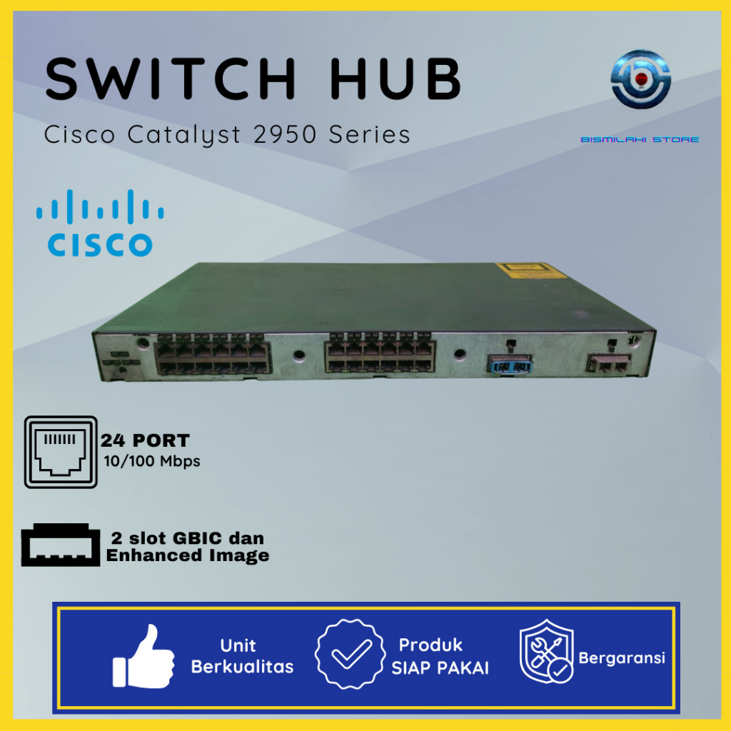 Jual Switch Hub Cisco Catalyst 2950 24 Port Dan 2 Port Gbic Port Normal