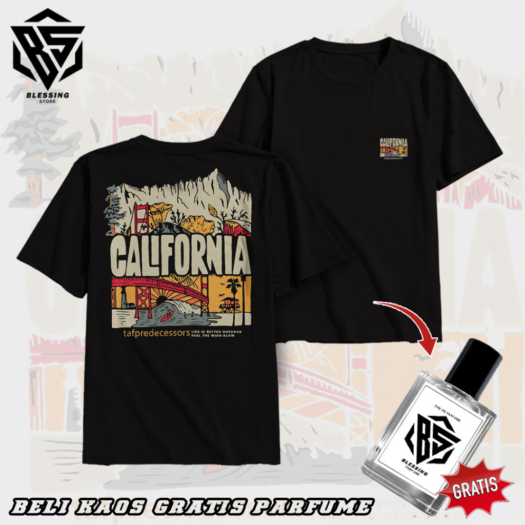 Jual Tshirt Baju Kaos Distro California Kaos Distro Pria Wanita