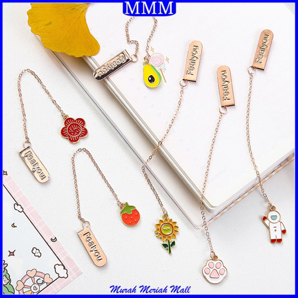 Jual MMM Pembatas Buku Karakter Cartoon Kartun Penjepit Buku Dengan