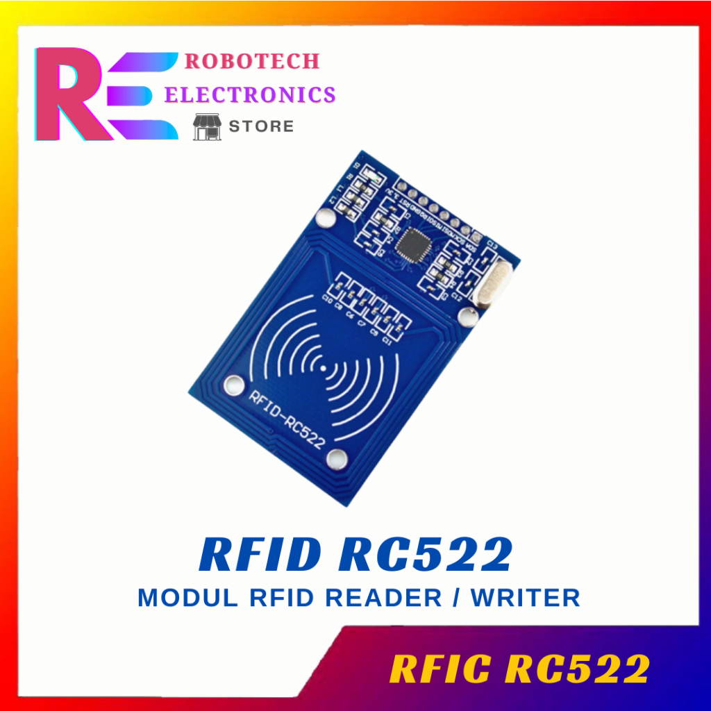 Jual RFID READER/WRITER RC522 MODULE for ARDUINO | Shopee Indonesia