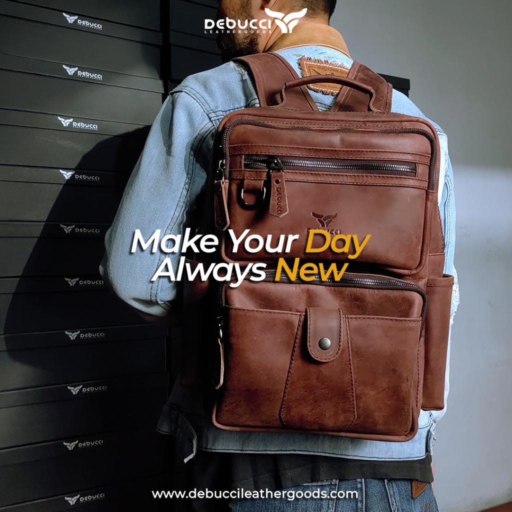Jual Debucci Leather goods Tas Ransel Pria Kulit Asli Jeger Bag pack ...