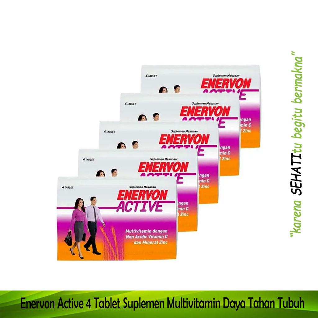 Jual ENERVON ACTIV STRIP MULTIVITAMIN DAYA TAHAN TUBUH VITAMIN C DAN