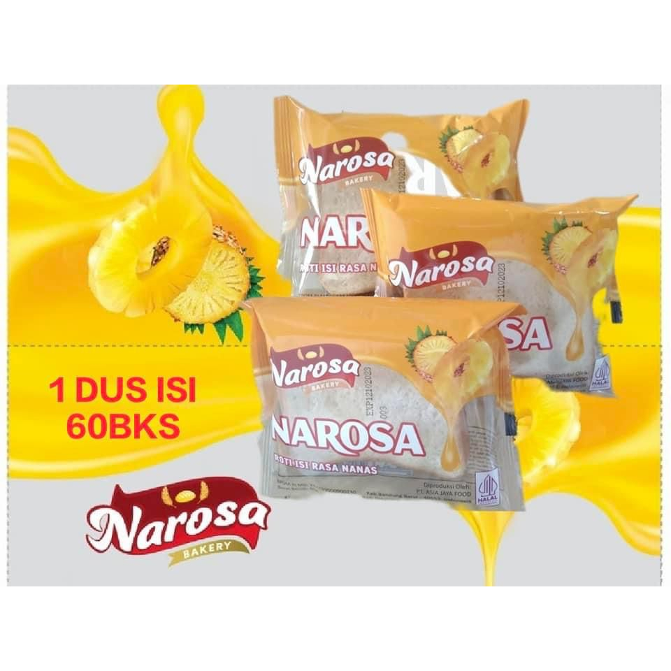 Jual Narosa Roti Tawar Panggang Sandwich Isi Selai 60gr Enak Empuk