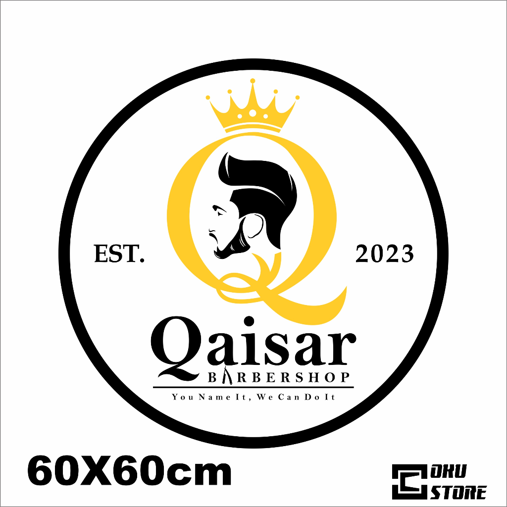 Jual Custom Sticker QAISAR BARBERSHOP HAIRCUTS AND SHAVES - OKU STORE ...