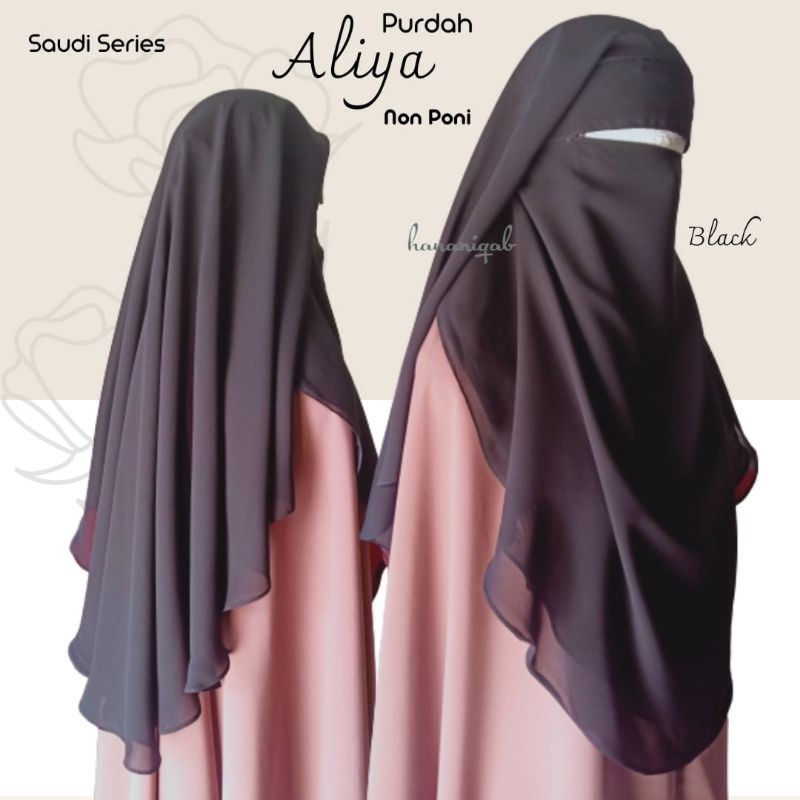 Jual Cadar Niqab Purdah ALIYA Saudi Series | Hananiqab | Sifon Silky ...