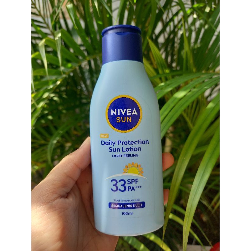 Jual Nivea Body Lotion Daily Protection Sun Lotion SPF33 PA++ 100ml Shopee Indonesia
