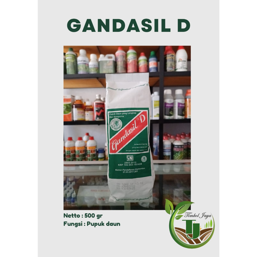 Jual GANDASIL D HIJAU 500GR PUPUK UNTUK VASE VEGETATIF | Shopee Indonesia