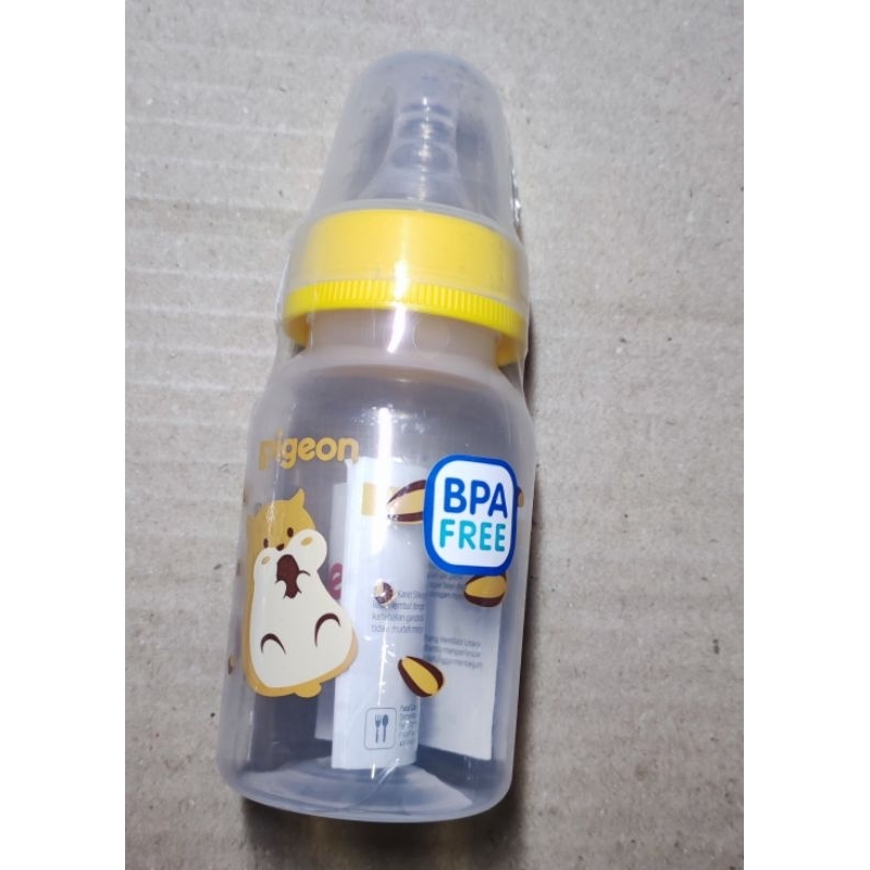 Botol susu Pigeon dot bulat peristaltik slim neck 120ml Botol susu Pigeon  assorted standart slimneck silikon