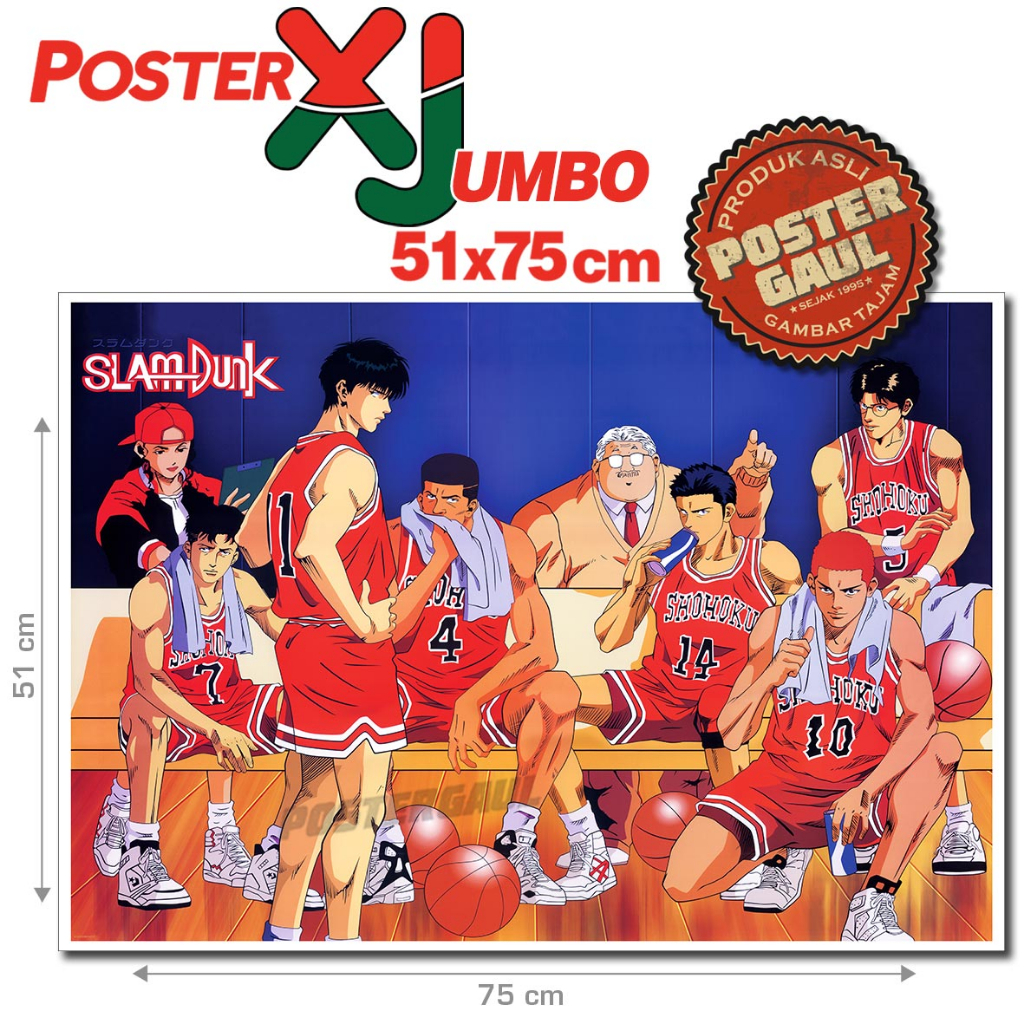 Jual Poster XJumbo SLAM DUNK - ARTWORK #XJFJP472 - ukuran 51 x 75 cm ...