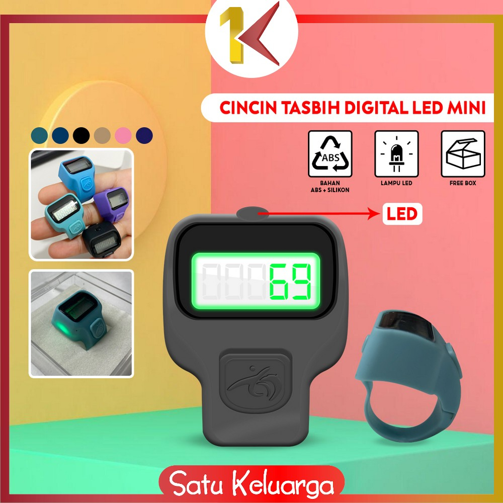 Jual SKC937 Cincin Tasbih Digital Led Mini Alat Penghitung Dzikir