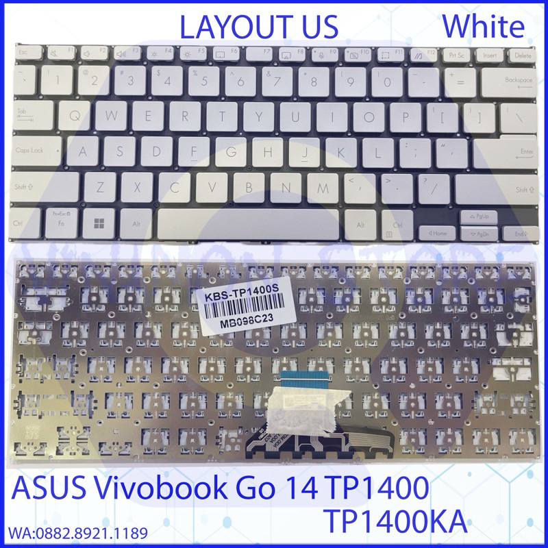 Miếng Silicone Bảo Vệ Bàn Phím Laptop ASUS Vivobook Go 14 Flip TP1401
