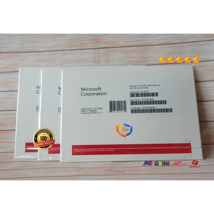 Jual Window Server 2022 Standard Original 64 Core 5 Cal Fullpack/Box ...