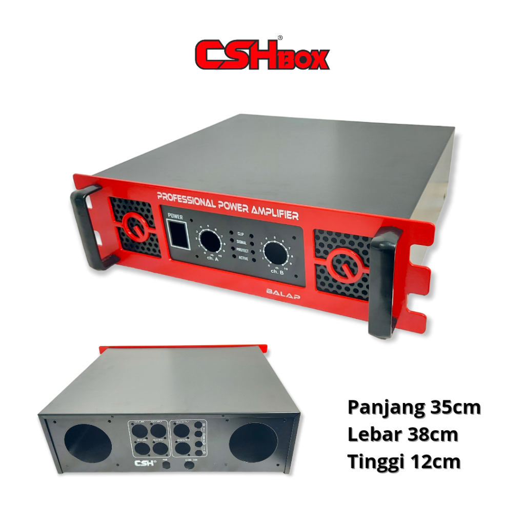 Jual Box Power Amplifier CSH Seri OCL BALAP (box 2u) 2 channel | Shopee