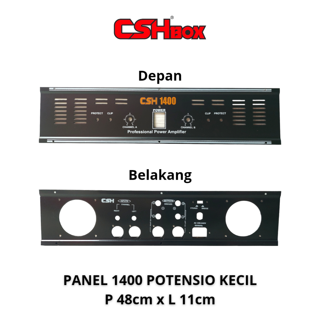 Jual Panel Box Power 1400 Potensio Kecil CSH Depan Belakang Shopee