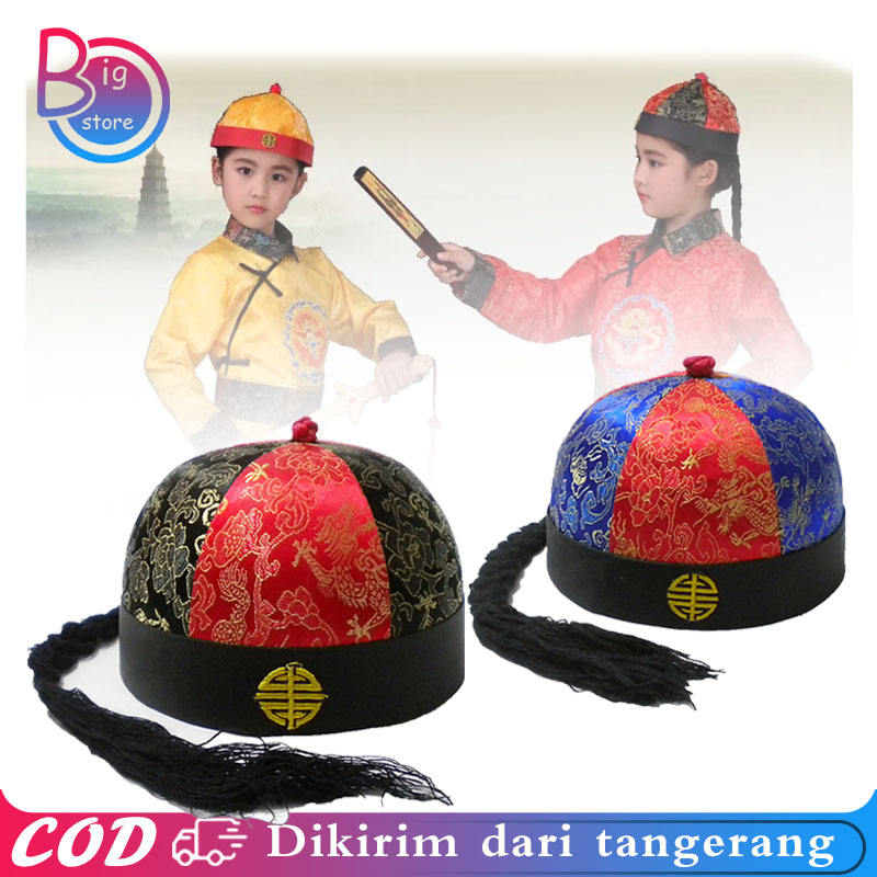 Jual Topi Cina / Topi Imlek Dewasa Anak / Topi China Cheongsam Imlek