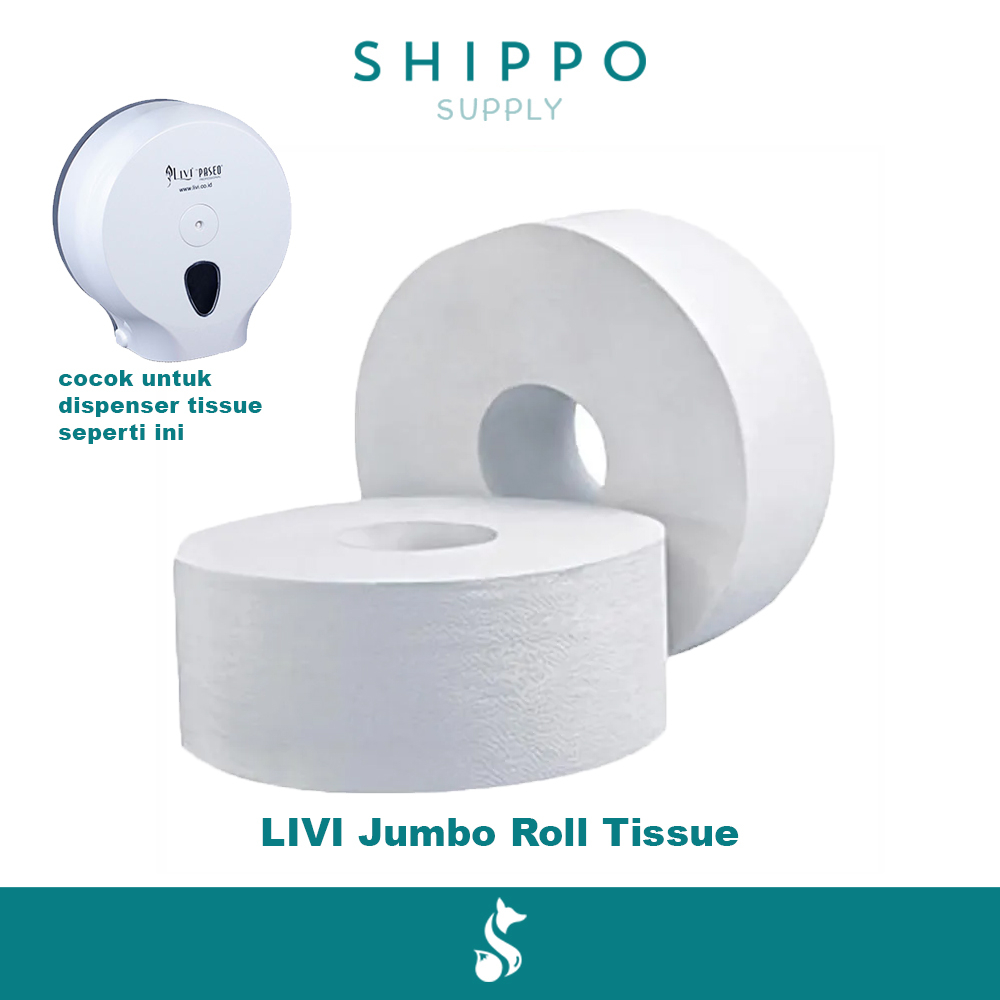 Jual Shippo Supply Livi Eco Tissue Toilet Roll Jumbo Jrt Tissue