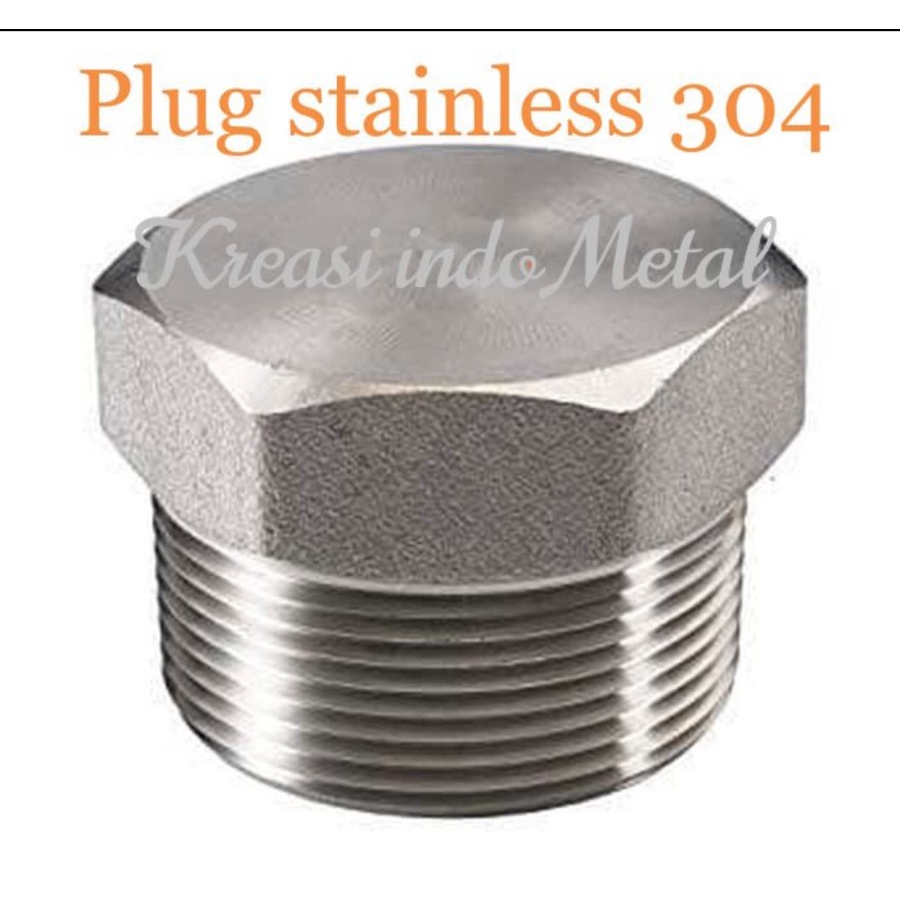 Jual Plug 1 inch class 3000 Stainless SS 304 / Tutup pipa 1” ss304 ...