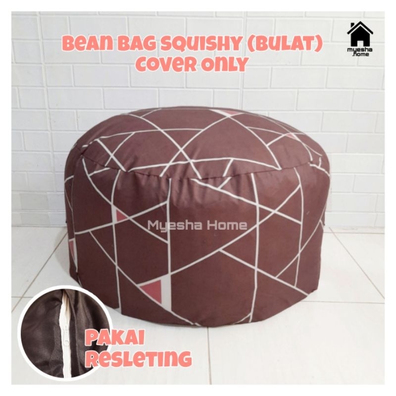 Jual Cover Sofa Bean Bag Squishy Bulat Oval Sarung Sofa Bean Bag