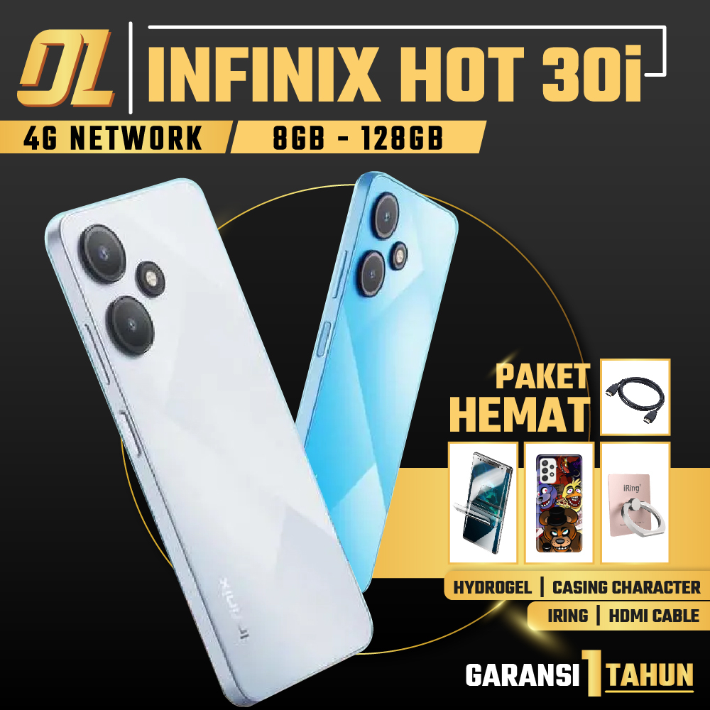 Jual Infinix Hot 30i 8/128 GB RAM 8 ROM 128 8GB 128GB HP Smartphone ...