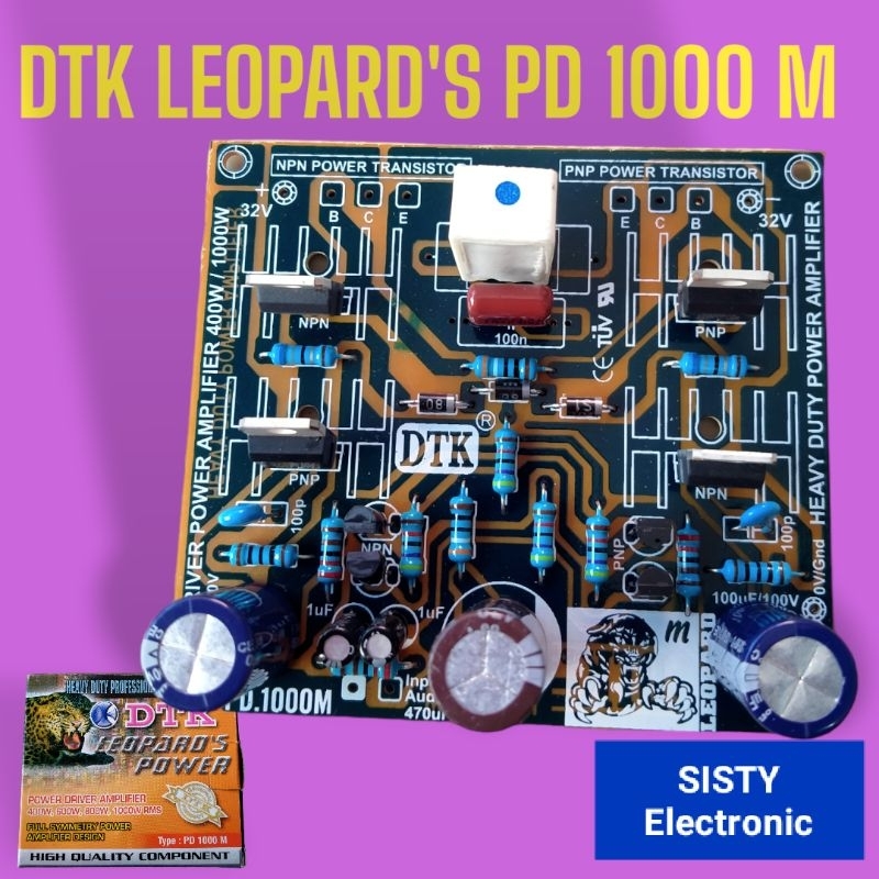 Jual Kit Driver Power Amplifier DTK LEOPARD'S 2 Tingkat PD 1000 M