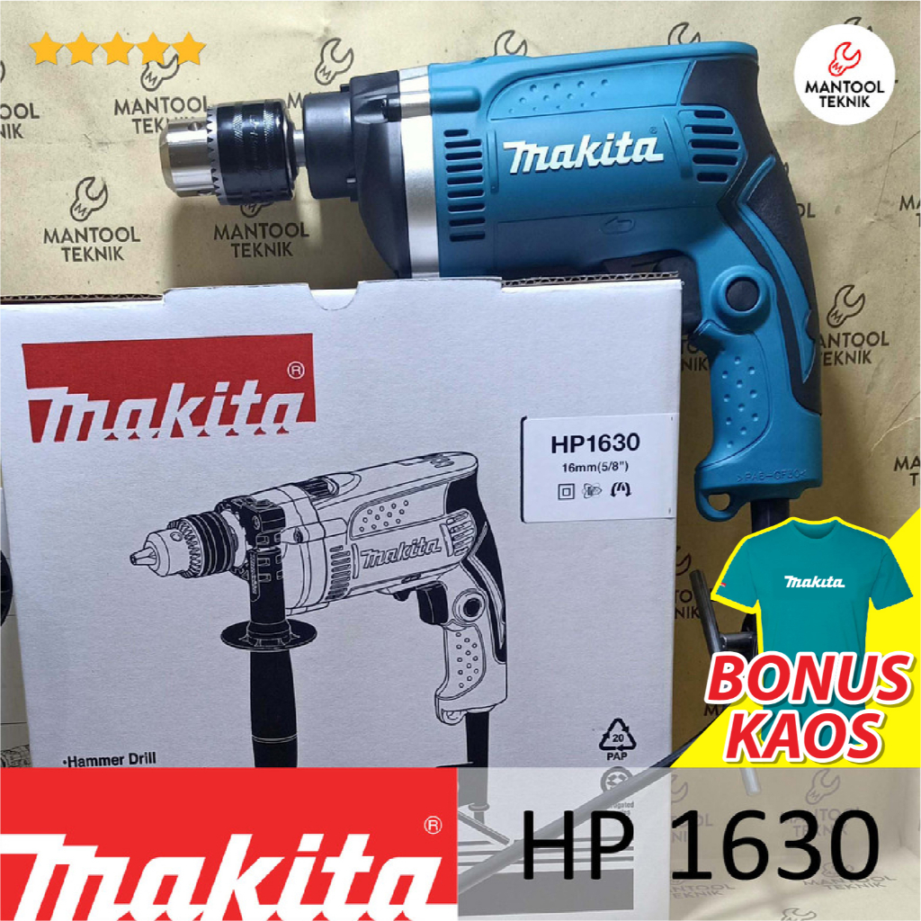 Jual Mesin Bor Beton 16 Mm Makita Hp1630 Hp 1630 Shopee Indonesia 6587