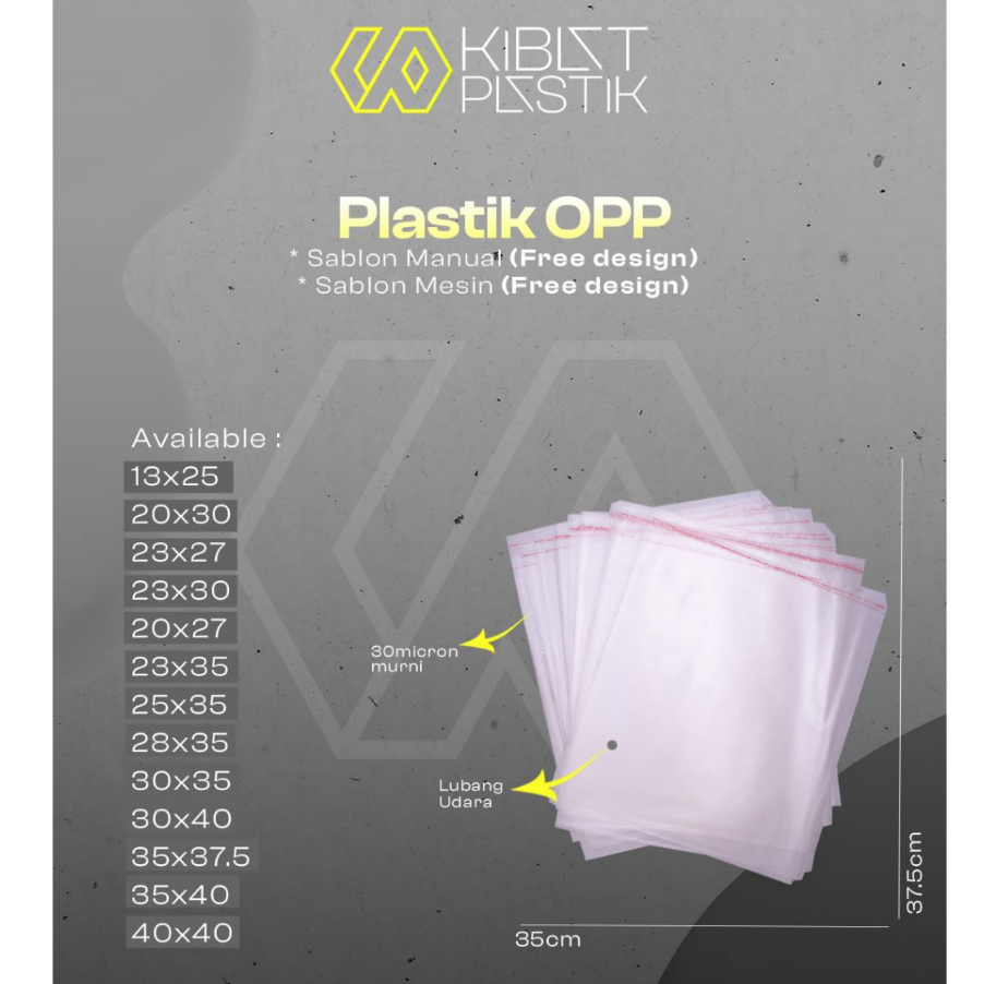 Jual Plastik Packingplastik Opp Plastik Beningplastik Lemsealplastik Bajuhijabukuran 35 X 5481