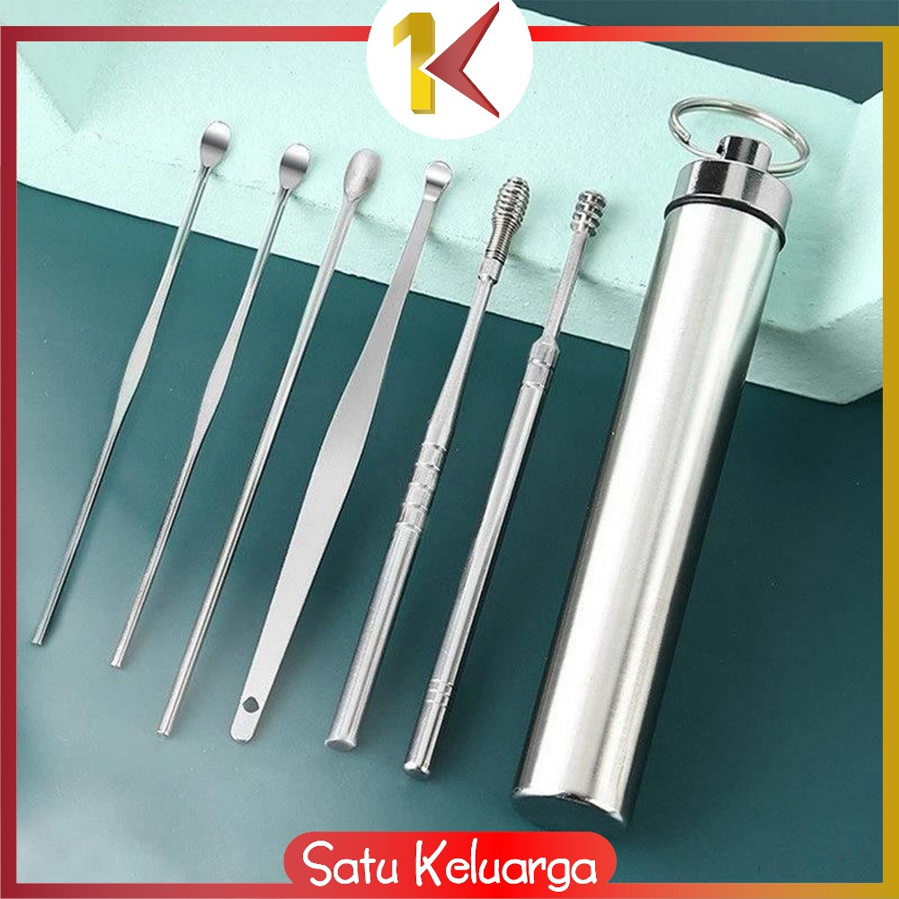 Jual SK-C901 Alat Pembersih Telinga 8IN1 Tabung Portable Anti Karat ...