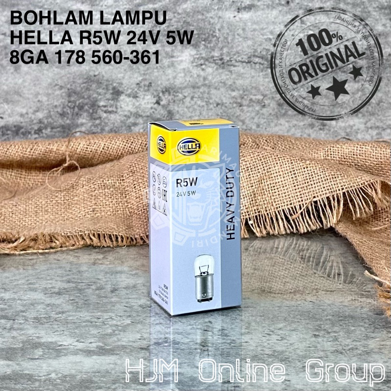 Jual BOHLAM HELLA R5W 24V 5W - LAMPU KECIL SEIN MUNDUR KAKI 1 ORIGINAL ...