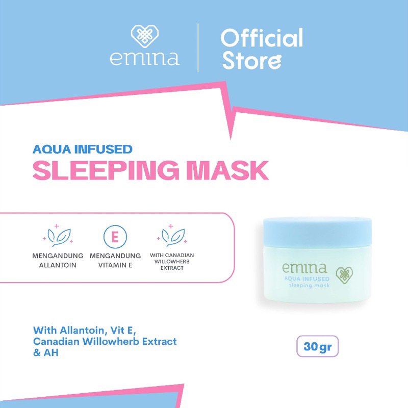 Jual Emina Aqua Infused Sleeping Mask 30g Shopee Indonesia