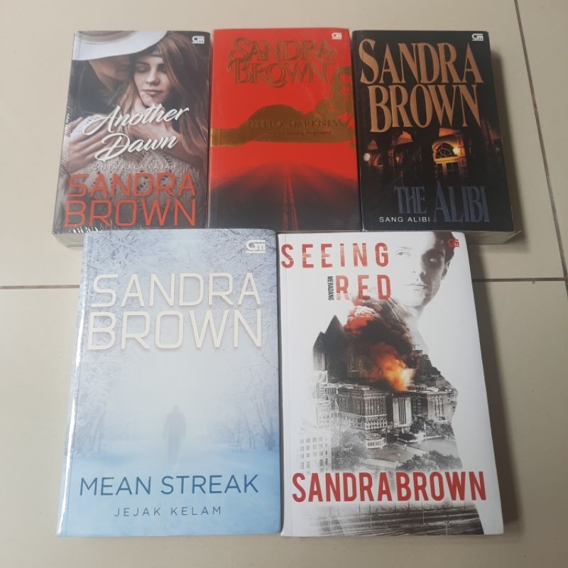 Jual Novel Sandra Brown tebal ( Another Dawn, mean streak, hello ...