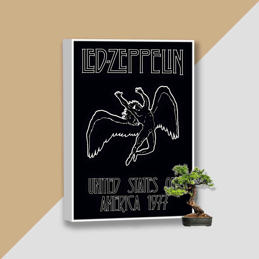 Jual Poster Band Led Zeppelin - US 1977 Hiasan Dinding Walldecor ...