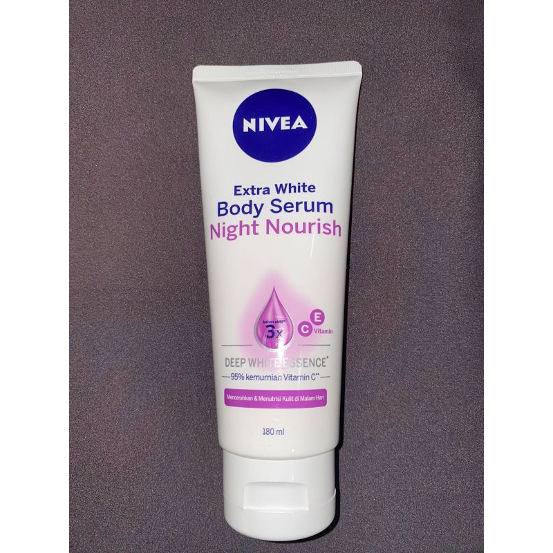 Jual Nivea Extra White Body Serum Night Nourish 180ml Shopee Indonesia