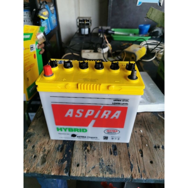 Jual AKI BATERAI BASAH ASPIRA ASTRA HYBRID OTOPARTS NS60/46B20R 45AH