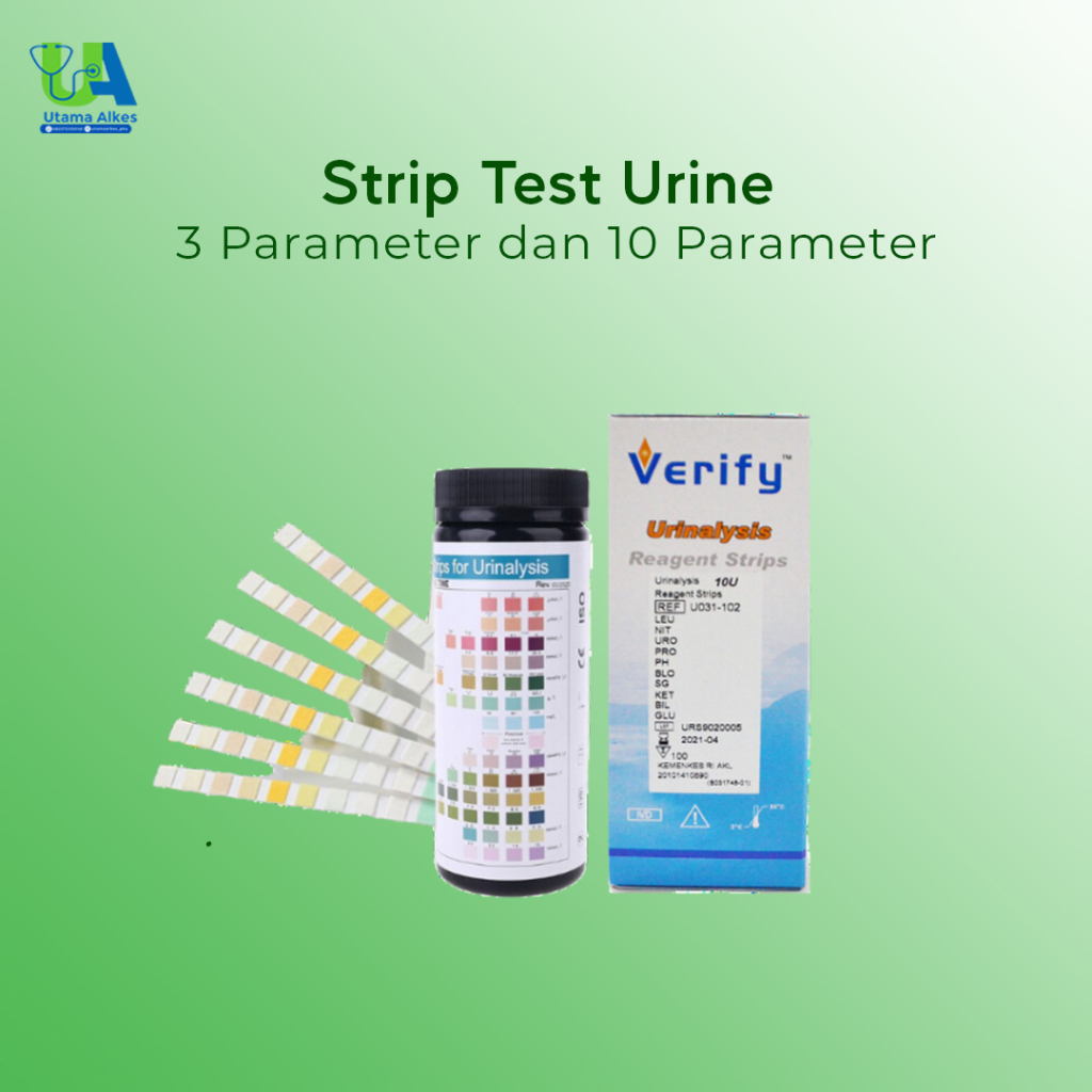 Jual STRIP TEST URINE | URINALYSIS | 3 P & 10 P | VERIFY | Shopee Indonesia