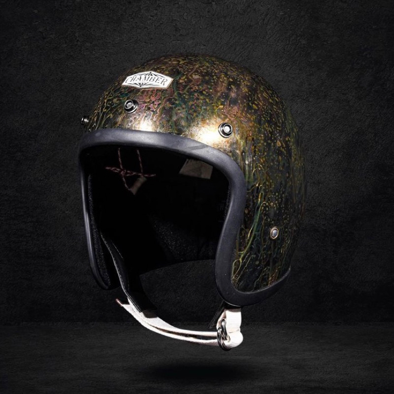 Jual HELM CUSTOM SLIMHEAD 500tx AGING RUSTIC CHROME | Shopee Indonesia