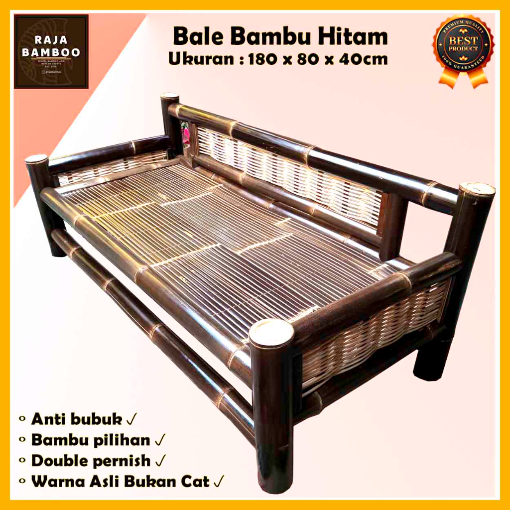 Jual Bale Bambu Bench Bambu Bale Rotan Estetik Rotan Fitrit Ukuran X X Cm