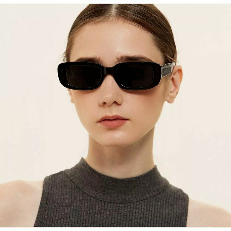 Jual Kacamata retro Gladys frame kotak glasses / kacamata hitam wanita ...