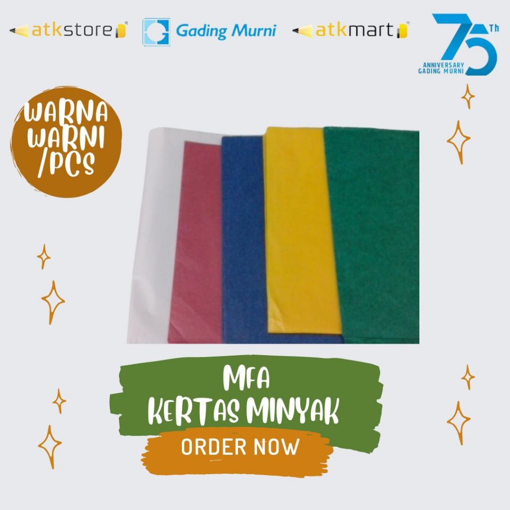 Jual Kertas Minyak Kertas Minyak Warna Shopee Indonesia