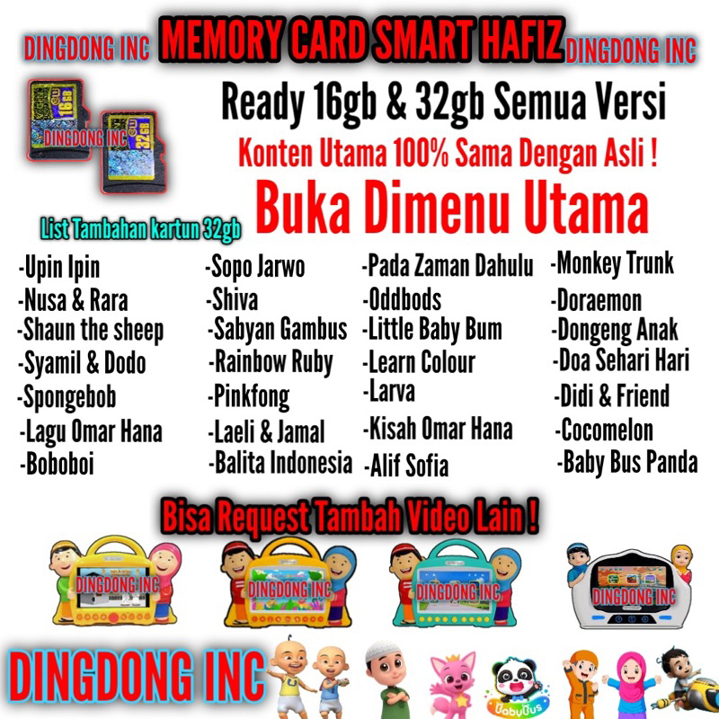 Jual SMART HAFIZ MICRO SD CARD MEMORY VERSI 1 2 3 4 5 6 SEMUA VERSI ...