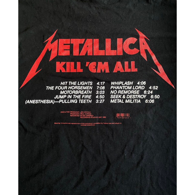 Jual METALLICA - KILL EM ALL Track list | Shopee Indonesia