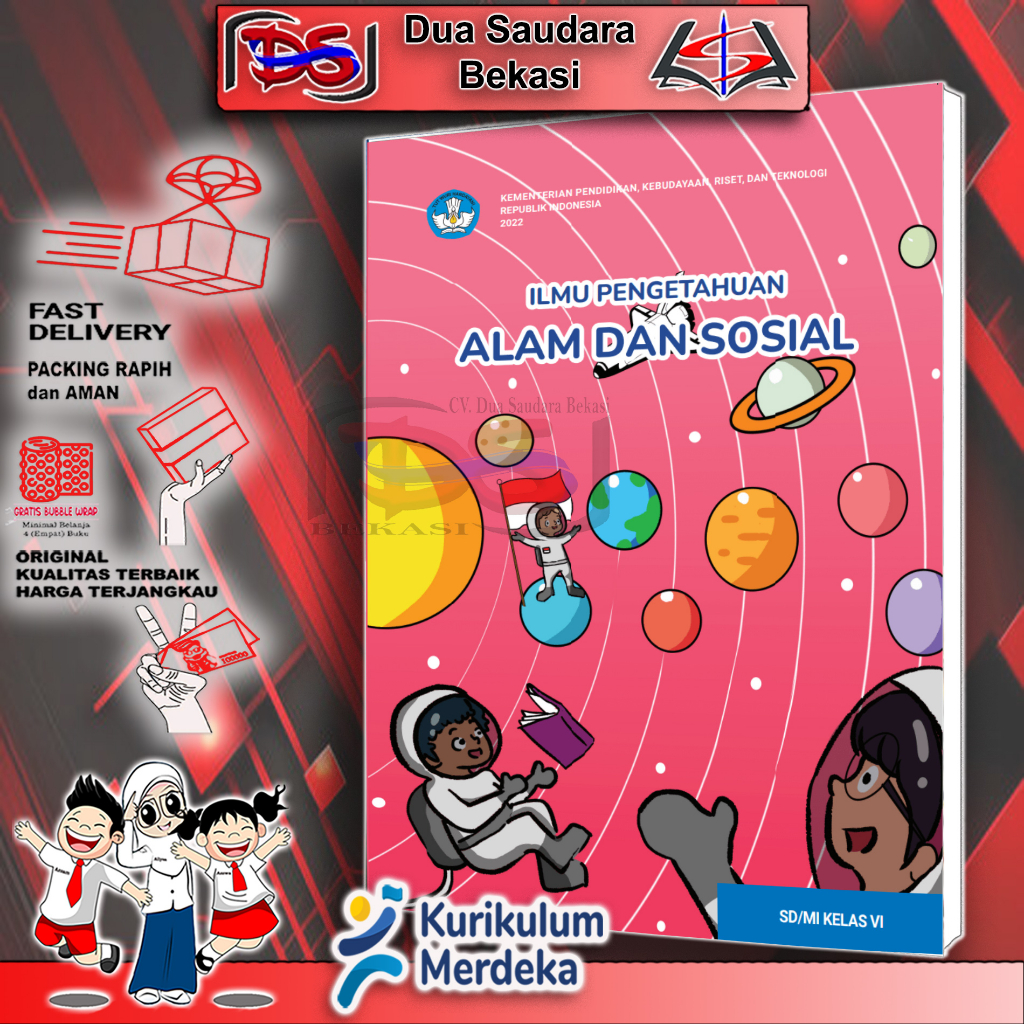 Jual K-Mer IPAS Kls 6 SD/MI Kurikulum Merdeka || Buku Siswa Ilmu ...