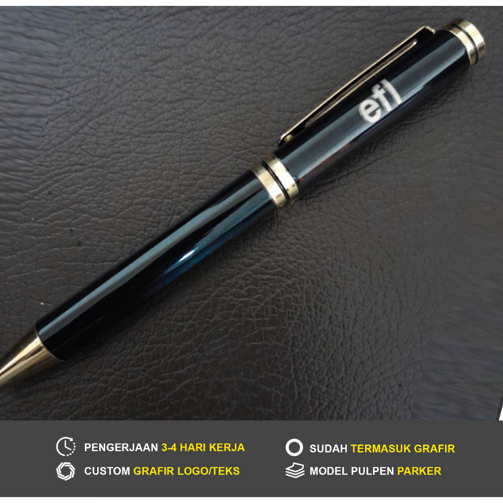 Jual Pulpen Custom Cetak Nama Grafir Laser Nama Pena Ballpoint Pulpen Metal Custom Nama